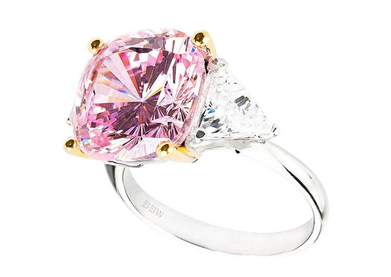lite pink diamond engagement rings
