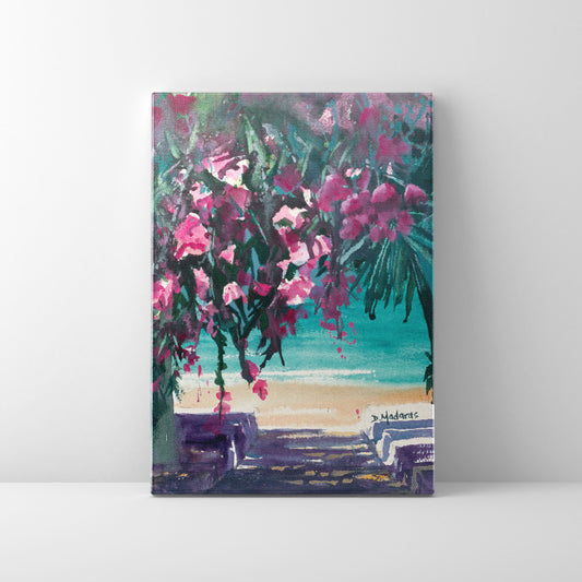 Bougainvillea by the Sea- Canvas