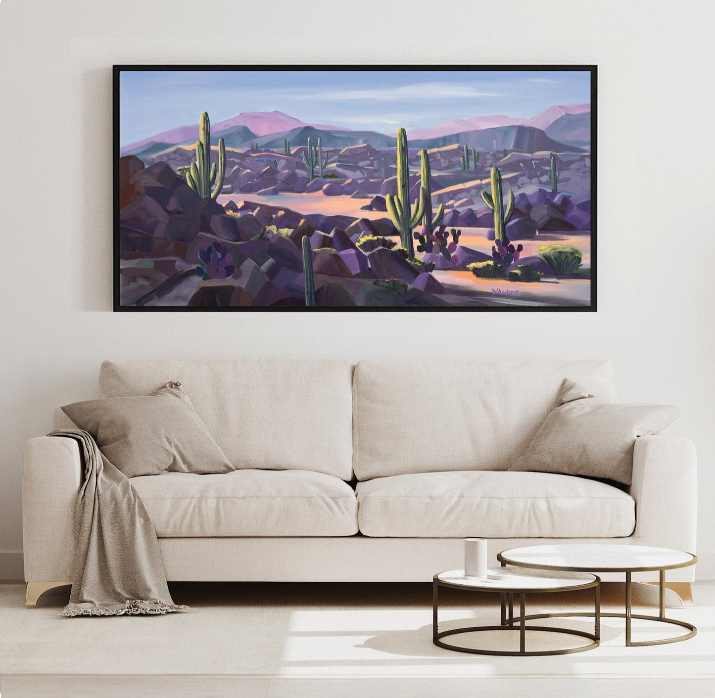 Rocks in the Desert- Canvas Panorama