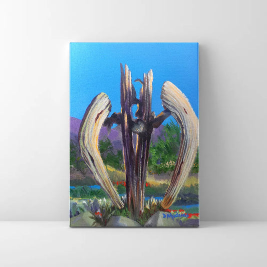 Angel Saguaro- Canvas