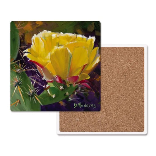 Prickly Pear Bloom - Ceramic Trivet