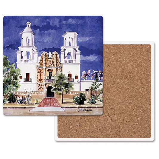 San Xavier Mission - Ceramic Trivet