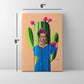 Saguaro Frida- Mini Canvas