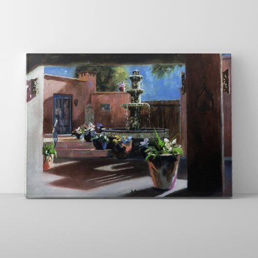 Moonlit Courtyard- Canvas