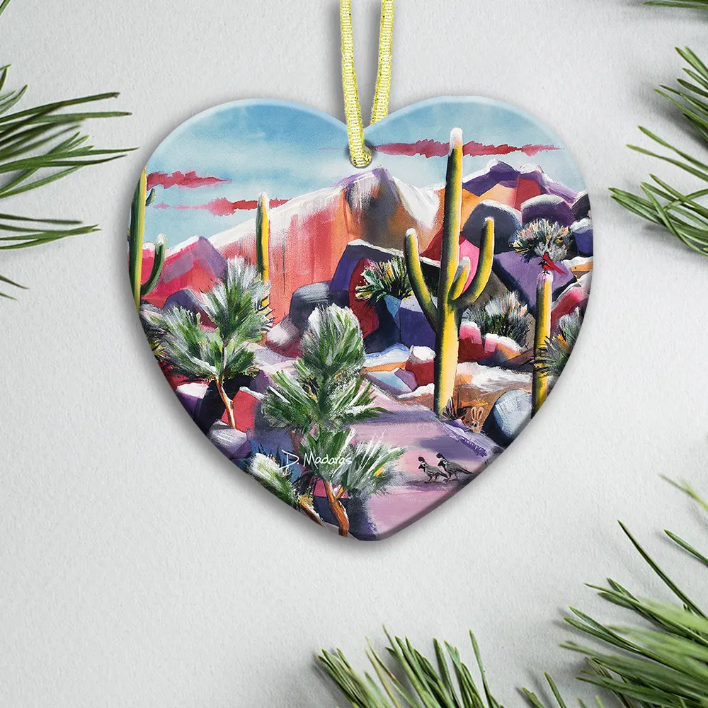 Sabino in Snow- Ceramic Ornament