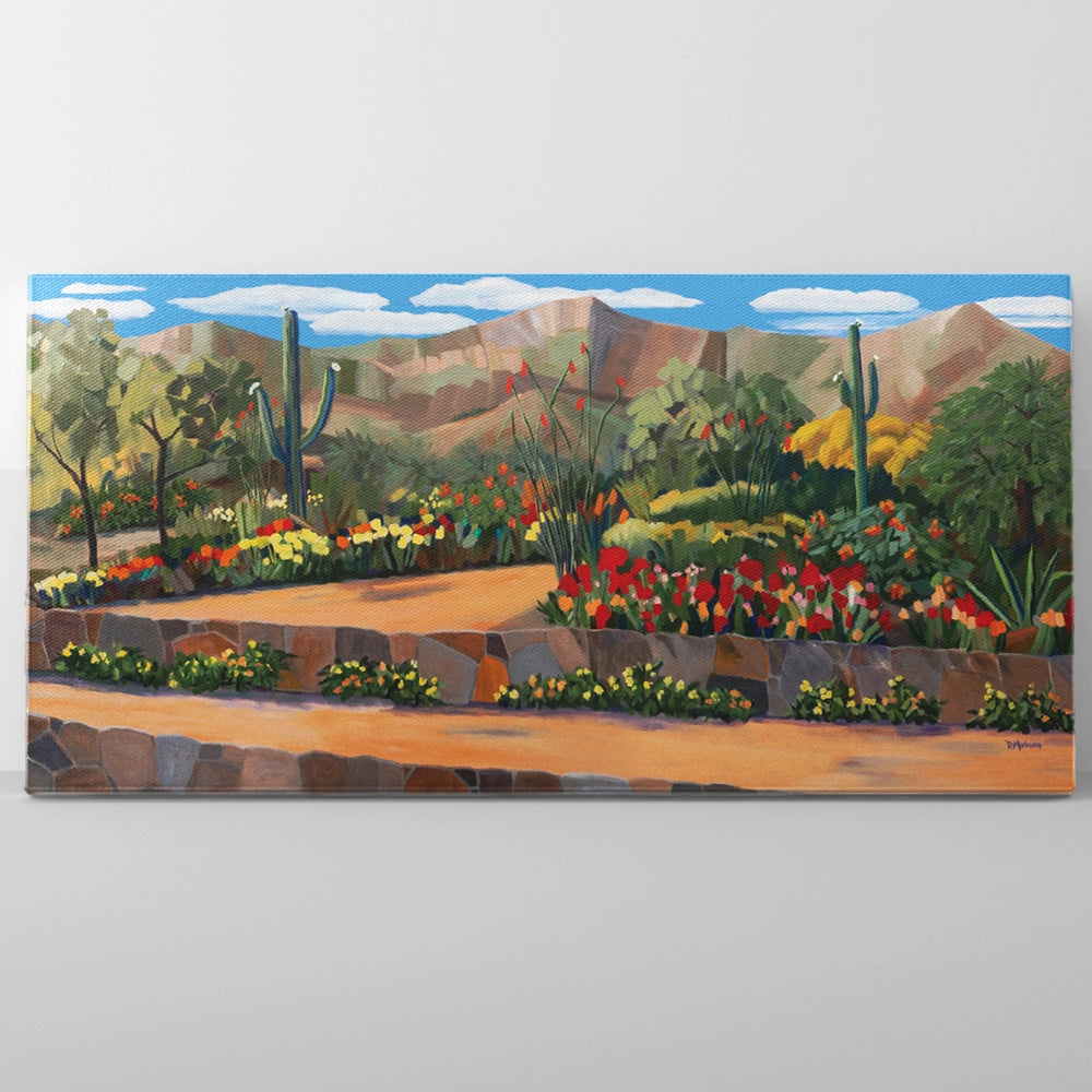 Backyard Bloom - Canvas Panorama