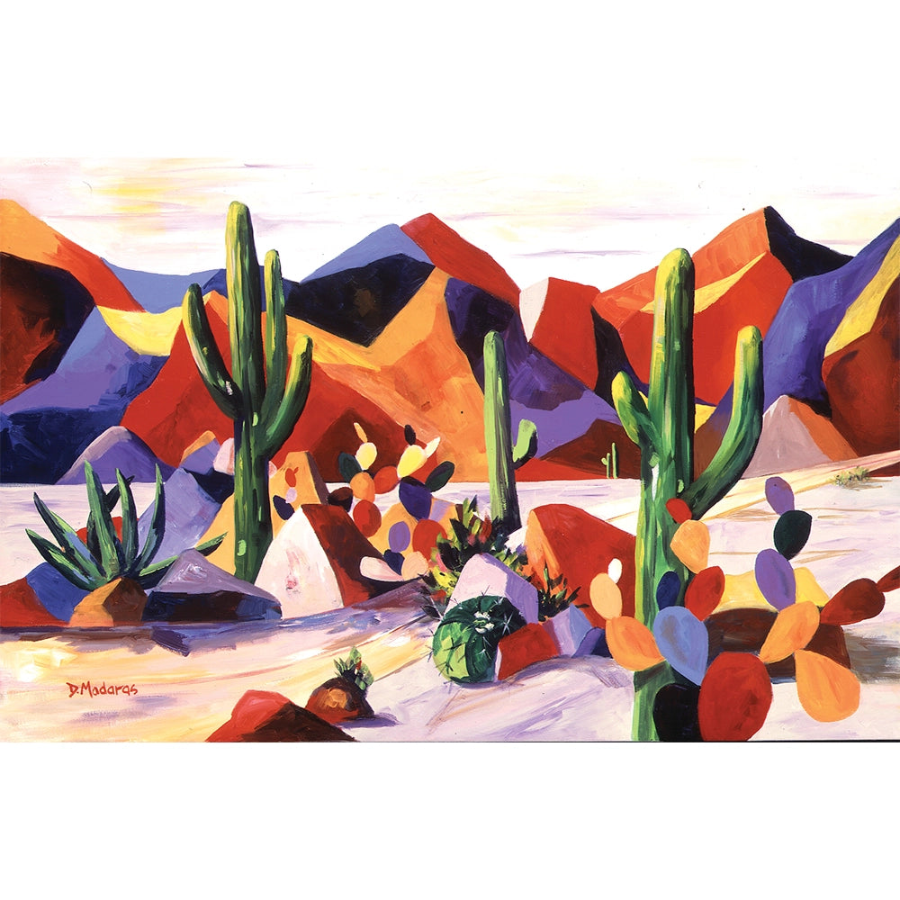 Cactus Valley- Matted Print