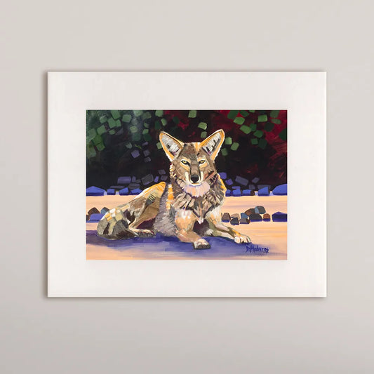 Electric Coyote- Matted Print