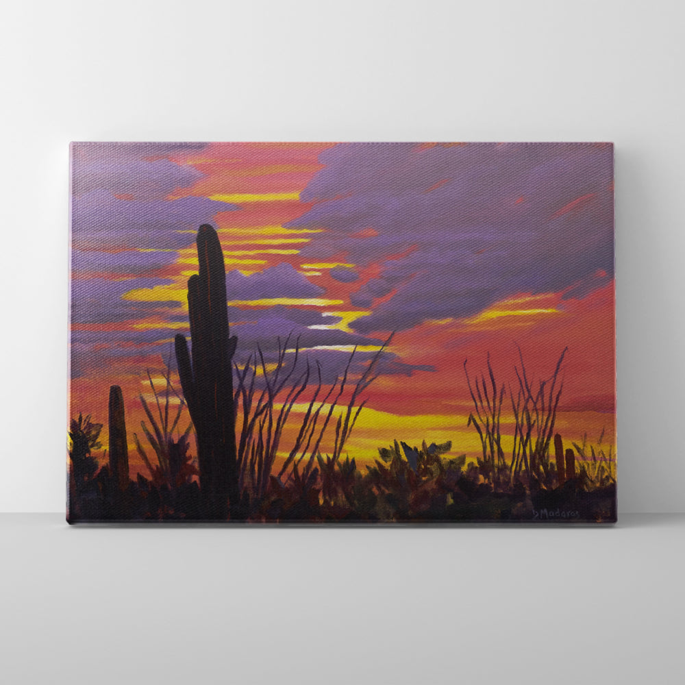 Sunset at White Stallion Ranch- Canvas – Madaras Gallery