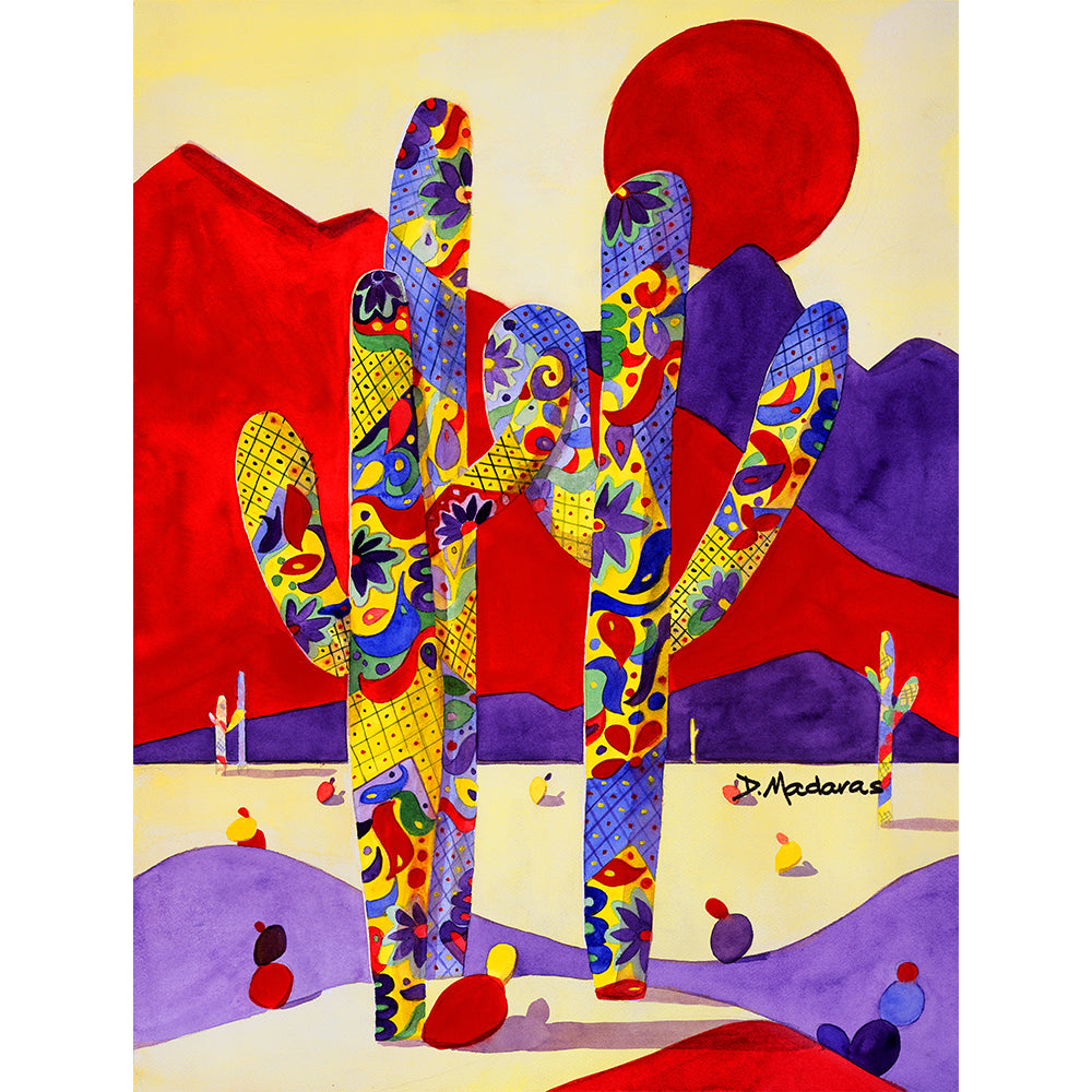 Talavera Saguaro- Canvas