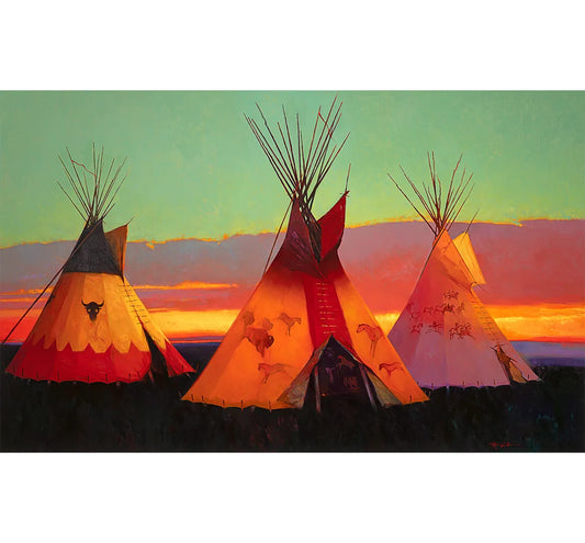 Tres Buhos by Tom Gilleon - Giclee