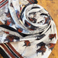 Bison- 100% Silk Scarf