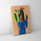 Saguaro Frida- Mini Canvas